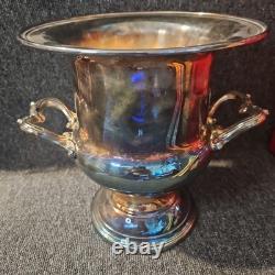 Vtg Kent Silversmith Trophy Silver Plate Champagne Wine Ice Bucket USA