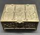 Vtg Silver Plate Jewelry Casket Box Medieval Gothic Reliquary Trinket READ