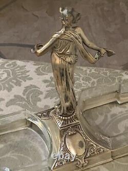 WMF Art Nouveau Decorative Silver Plated Figural Centerpiece, Germany