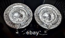 WMF Art Nouveau Jugendstil Silver Plated Pair of Butter Coolers & Rotating Cover