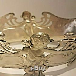 WMF Art Nouveau ORIGINAL Oval Silver Plated Flower Dish