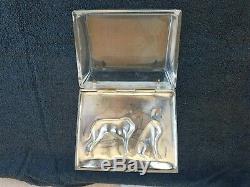 WMF Art Nouveau ORIGINAL Silver Plated Cigar Box with Original Glass