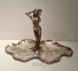 WMF Art Nouveau ORIGINAL Silver Plated Double Fruit Dish Bright Finish