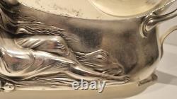 WMF Art Nouveau ORIGINAL Silver Plated Flower Centerpiece Dish Old Silver Finish