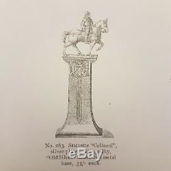 WMF Art Nouveau ORIGINAL Silver Plated Inkstand Bartolomeo Colleoni Statue