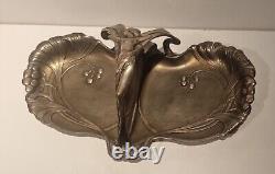 WMF Art Nouveau ORIGINAL Silver Plated Tray with Floral Motifs Rare