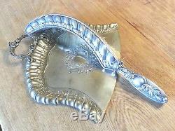 WMF Art Nouveau Silver Plate Dustpan and Brush, Jugendstil Secessionist