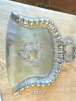 WMF Art Nouveau Silver Plate Dustpan and Brush, Jugendstil Secessionist