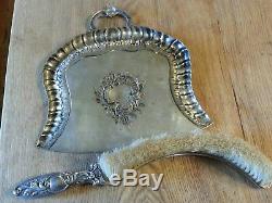 WMF Art Nouveau Silver Plate Dustpan and Brush, Jugendstil Secessionist