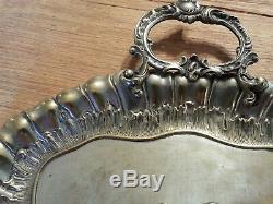 WMF Art Nouveau Silver Plate Dustpan and Brush, Jugendstil Secessionist