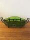 WMF Art Nouveau Silver Plated Bowl Dish Jardiniere with Green Glass Liner 1900s