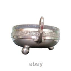 WMF Art Nouveau Silver Plated Centre Piece Footed Twin Handles With Original