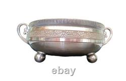 WMF Art Nouveau Silver Plated Centre Piece Footed Twin Handles With Original