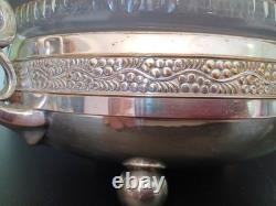 WMF Art Nouveau Silver Plated Centre Piece Footed Twin Handles With Original