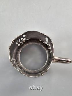 WMF Art Nouveau Silver-Plated Cup Holder with Female Masks, c. 1900-1910