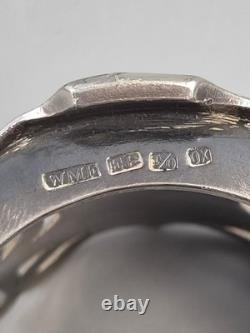 WMF Art Nouveau Silver-Plated Cup Holder with Female Masks, c. 1900-1910
