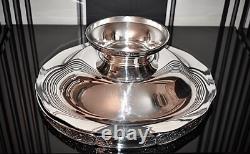 WMF Art Nouveau Silver Plated Swing Handle Fruit Bowl Centrepiece, Antler Signed