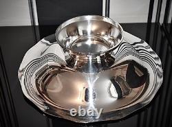 WMF Art Nouveau Silver Plated Swing Handle Fruit Bowl Centrepiece, Antler Signed