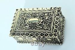 WMF Beautiful Antique Art Nouveau Desktop Jewelry-Trinket Box, Signed W. M. F c1885