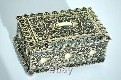 WMF Beautiful Antique Art Nouveau Desktop Jewelry-Trinket Box, Signed W. M. F c1885