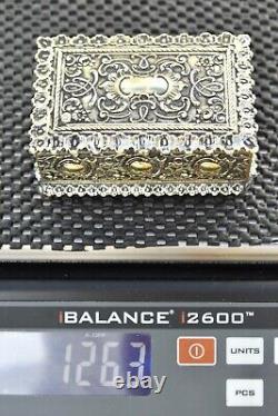 WMF Beautiful Antique Art Nouveau Desktop Jewelry-Trinket Box, Signed W. M. F c1885