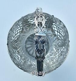 WMF Beautiful Art Nouveau Silver Plated & Crystal Fruit Basket Centrepiece, c1910