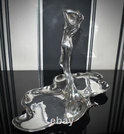 WMF Beautiful Art Nouveau Silver Plated, Fruit Dish, Modeled As Female Figure