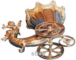 WMF CORNUCOPIA TABLE VASE with ORIGINAL GLASS LINER & BUTTERFLY GC