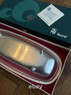 WMF Ikora Schale 6285 Vintage Silver-Plated Oval Dish with Original Box