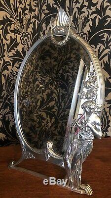 WMF Jugendstil / Art Nouveau Silver Plated Mirror C 1900