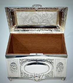 WMF Magnificent & Fine Large Silver Plated Cigar/ Jewelry Box, Fully Signed, c1909