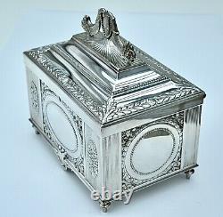 WMF Magnificent & Fine Large Silver Plated Cigar/ Jewelry Box, Fully Signed, c1909