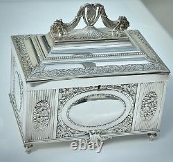 WMF Magnificent & Fine Large Silver Plated Cigar/ Jewelry Box, Fully Signed, c1909