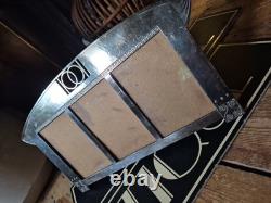 WMF Original Antique Art Nouveau Triple Photo Frame Jugendstil SECESSIONIST