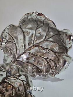 WMF Silver Plate two tier fruit comport bird branch and leaf detailing C1910