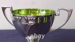 WMF Silver Plated Bowl with Green Glass Liner