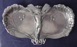 WMF Silver Plated Maiden Handled Double Sweet Meats Dish