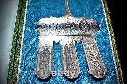 WMF Silver plated Asparagus/ Fish Trident Server, Original Case, Hallmarked WMFN