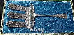 WMF Silver plated Asparagus/ Fish Trident Server, Original Case, Hallmarked WMFN