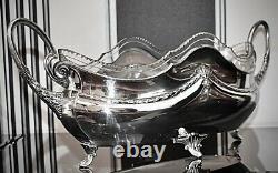 WMF Stunning Art Nouveau Silver Plated Flower / Fruit Centerpiece Display, Signed