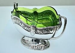 WMF Stunning Art Nouveau Silver Plated Flower / Fruit Centerpiece. Signed c1886