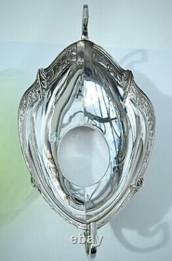 WMF Stunning Art Nouveau Silver Plated Flower / Fruit Centerpiece. Signed c1886