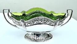 WMF Stunning Art Nouveau Silver Plated Flower / Fruit Centerpiece. Signed c1886