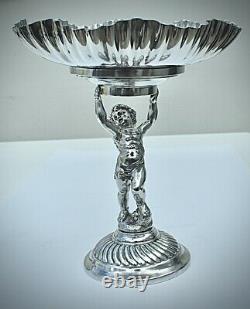 WMF Stunning Silver Plated Cherub Fruit Stand Centrepiece Fully Signed c1886