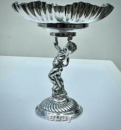 WMF Stunning Silver Plated Cherub Fruit Stand Centrepiece Fully Signed c1886