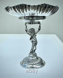 WMF Stunning Silver Plated Cherub Fruit Stand Centrepiece Fully Signed c1886