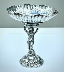 WMF Stunning Silver Plated Cherub Fruit Stand Centrepiece Fully Signed c1886