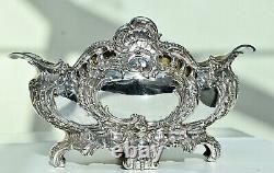 WMF Superb Large Art Nouveau Silver Plated Flower Jardiniere Centrepiece, Signed