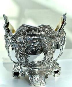 WMF Superb Large Art Nouveau Silver Plated Flower Jardiniere Centrepiece, Signed