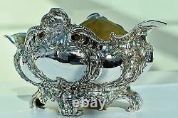 WMF Superb Large Art Nouveau Silver Plated Flower Jardiniere Centrepiece, Signed